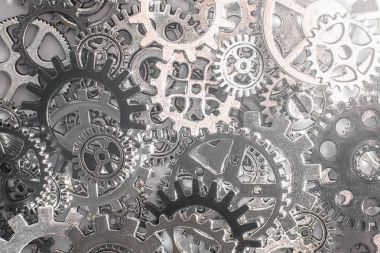 Metal Dişliler ve cogwheels arka plan