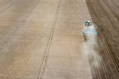 Alan ekimi, hazırlama tesisleri için havadan görünümü