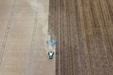 Alan ekimi, hazırlama tesisleri için havadan görünümü