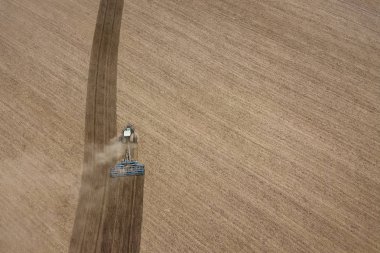 Alan ekimi, hazırlama tesisleri için havadan görünümü