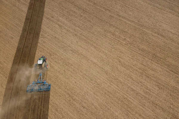 Alan ekimi, hazırlama tesisleri için havadan görünümü