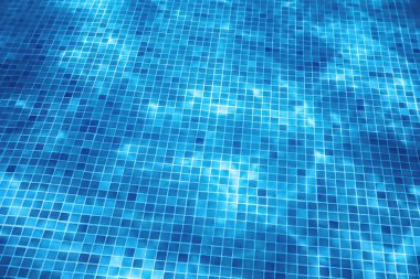Sualtı Yüzme Havuzu Mavi Karo, Yüzme Po Su Ripples