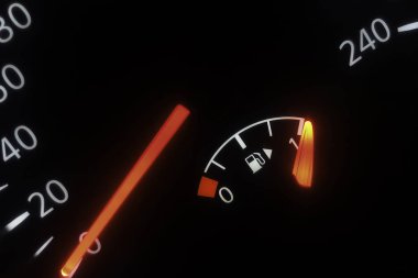 Yakıt göstergesi, tam depo, araba yakıtı görüntüleme