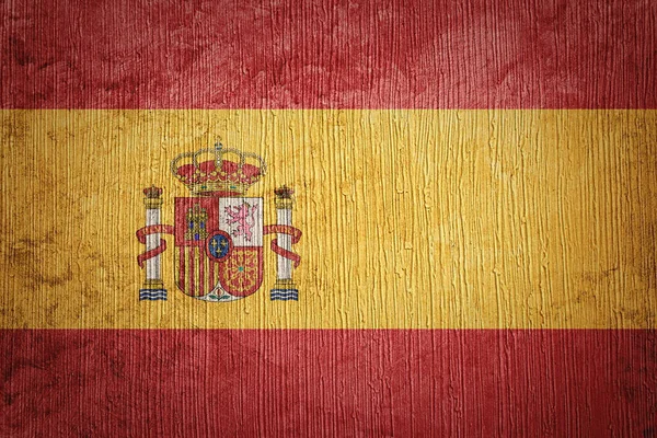 Grunge Spanien Flagge. spanische Flagge mit Grunge-Textur. — Stockfoto