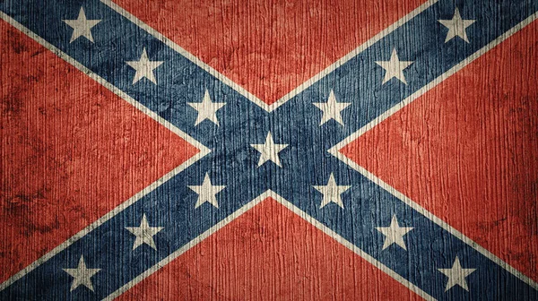 Grunge Confederate flag. Confederation flag with grunge texture. — Stock Photo, Image