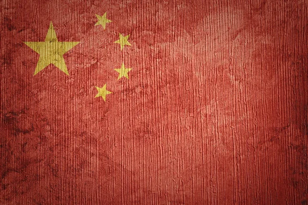 Bandeira da China Grunge. Bandeira Chines com textura grunge . — Fotografia de Stock