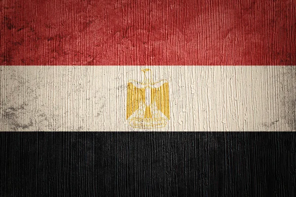 Grunge bandiera egiziana. Bandiera egiziana con grunge texture . — Foto Stock