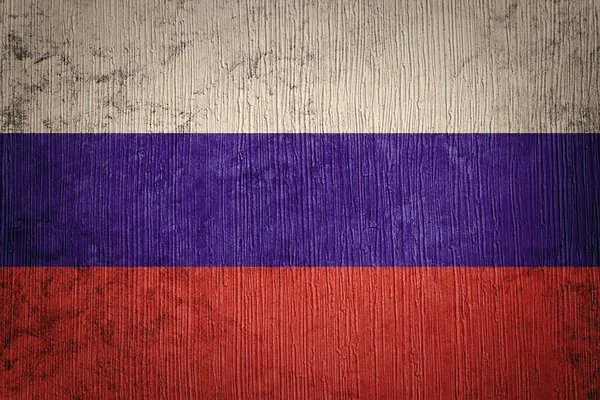 Grunge Rusya bayrağı. Doku ile Rus bayrağı. — Stok fotoğraf