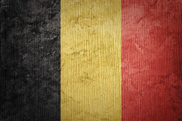 Σημαία Βέλγιο grunge. Βελγική σημαία με υφή grunge. — Φωτογραφία Αρχείου