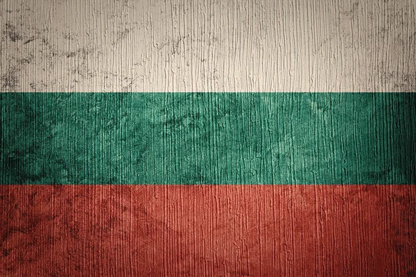 Grunge Bulgaristan bayrağı. Doku ile Bulgar bayrak. — Stok fotoğraf