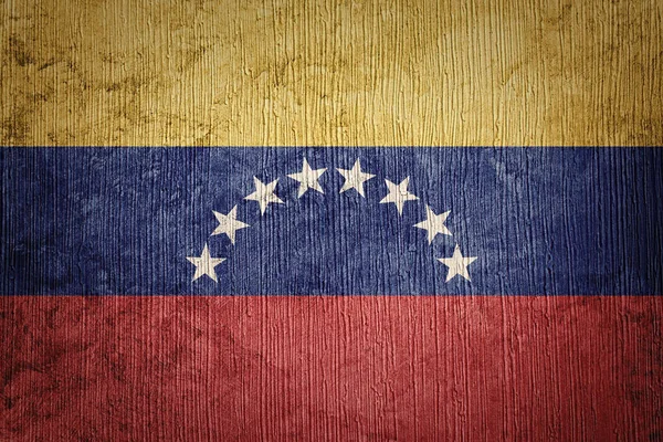 Grunge Venezuela Flagge. Venezuela Flagge mit Grunge Textur. — Stockfoto