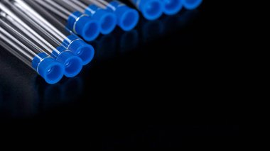 Kara Arkaplan Laboratuar Test Tüpleri, Sağlık Bakım Konsepti