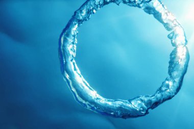 Kabarcık Halka Sualtı, Halka Bubble. Kavramsal Görüntü 