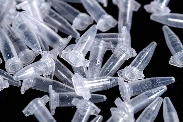 Tubos Centrífuga Prueba Plástico Ciencia — Foto de Stock