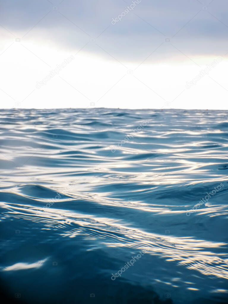 Ocean Water Background, Wave Close Up
