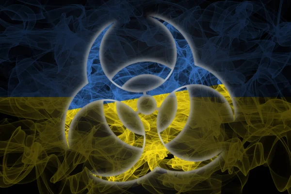 Biohazard Ukraine Biohazard Ukraine Ukraine Quarantin — Stock fotografie