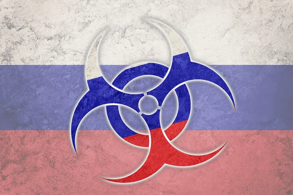 Biohazard Russia Biohazard Dalla Russia Russia Quarantin — Foto Stock