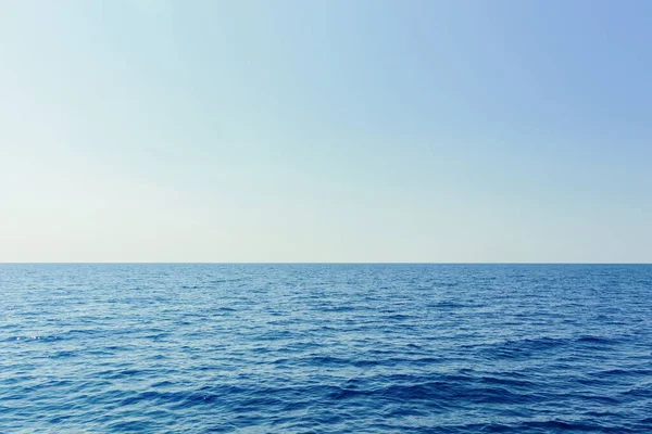 Modré Moře Jasná Obloha Karibské Moře — Stock fotografie