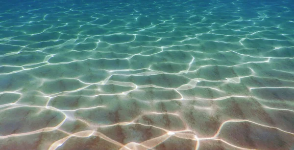 Sandiger Meeresgrund Unterwasserhintergrund — Stockfoto
