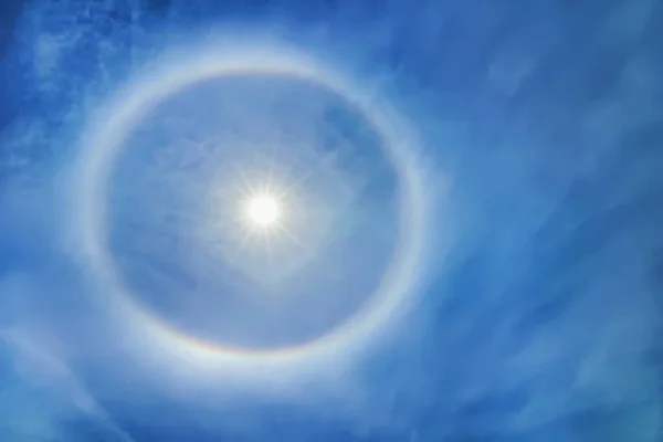 Sun Halo Blue Sky, Solar Phenomenon, Natural Phenomenon