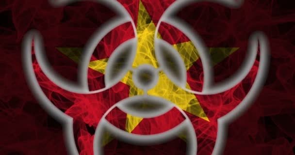 Βιοχημικός Κίνδυνος Βιετνάμ Βιοχημικός Κίνδυνος Από Βιετνάμ Βιετνάμ Καραντίνα — Αρχείο Βίντεο