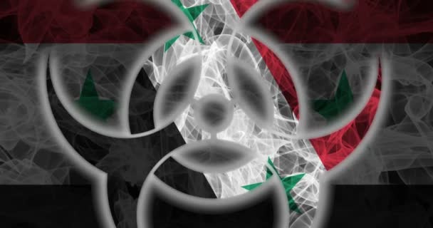 Biohazard Sýrie Biohazard Sýrie Karanténa Sýrie — Stock video