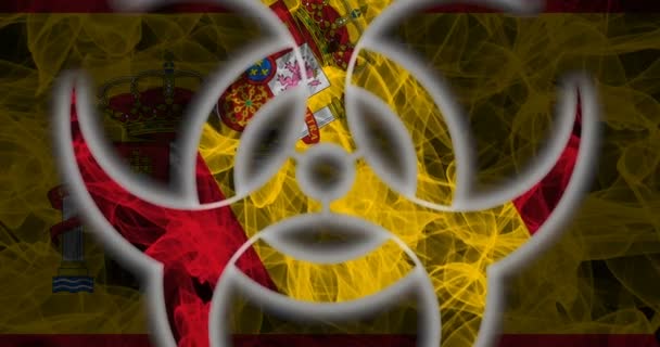 Biohazard Spain Biohazard Spain Spain Quarantine — Stock Video