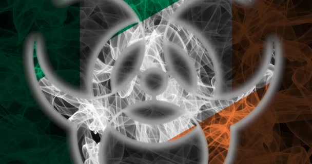 Biohazard Irlanda Biohazard Irlanda Quarentena — Vídeo de Stock