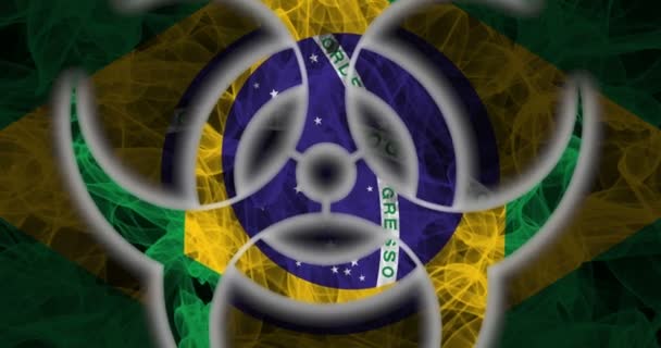 Biohazard Brasil Biohazard Brasil Brasil Quarentena — Vídeo de Stock