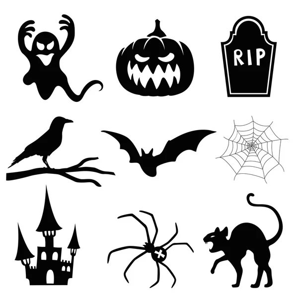 Vector halloween elements. — Stock Vector © timurock #1036643