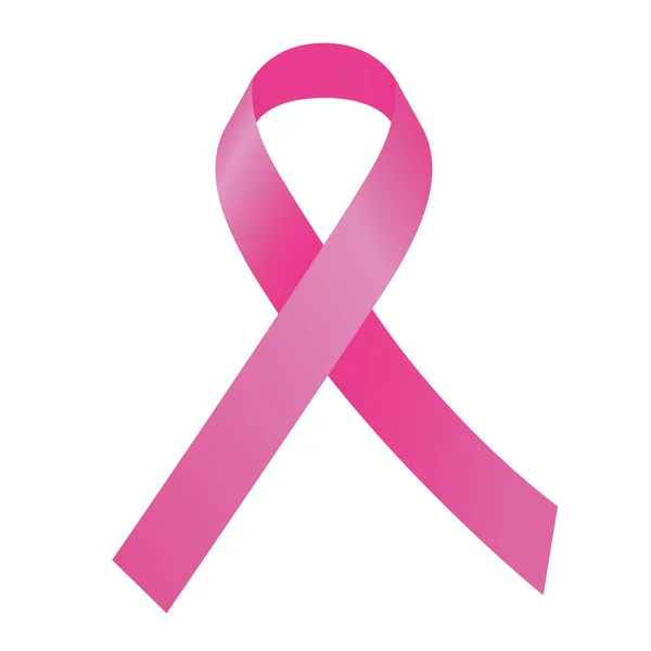 Conscientização sobre o câncer de mama Pink Ribbon — Vetor de Stock