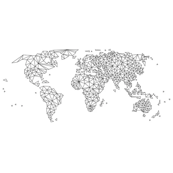 Абстрактные карты мира Векторная Графика