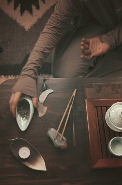 çay töreni için hazırlama kadın