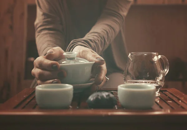 Voorbereiding voor thee ceremonie — Stockfoto