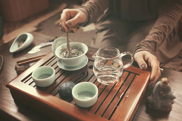 Preparation for tea ceremony — Stock Photo, Image