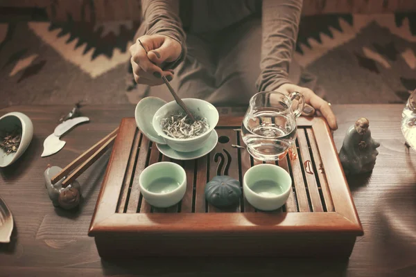 Preparation for tea ceremony — Stock Photo, Image