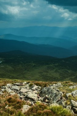 İnanılmaz dağ manzarası.