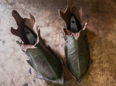 Ayakkabı yapımı. Ayrıntılı görünüm