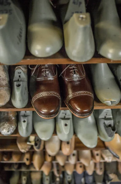 Schoenen Maken Details Bekijken — Stockfoto