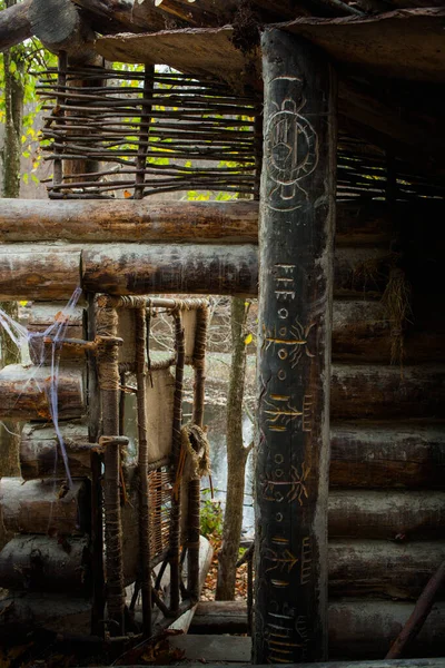 Casa Madera Abandonada Montañas Los Cárpatos — Foto de Stock