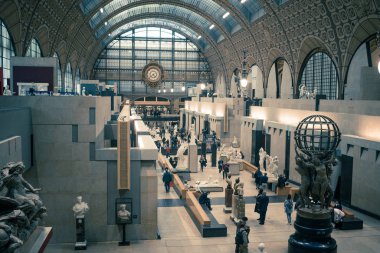 Muse d 'Orsay, Paris, Fransa 19.11.2019 Fransa' nın en güzel müzelerinden biri.