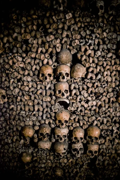 Skulls Bones Paris Catacombs France — Stock Photo, Image