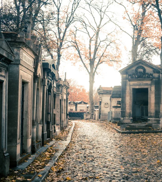 Paris Frankreich November 2019 Gräber Und Krypten Auf Dem Friedhof — Stockfoto