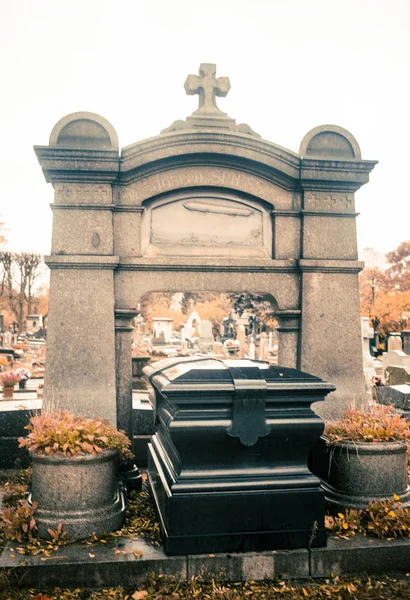 Paris Frankreich November 2019 Gräber Und Krypten Auf Dem Friedhof — Stockfoto