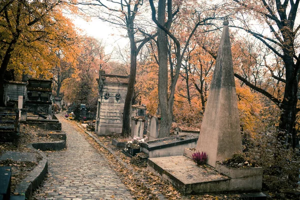 Parijs Frankrijk November 2019 Graven Crypten Begraafplaats Pere Lachaise — Stockfoto