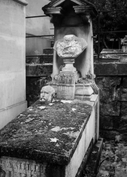 Paris França Novembro 2019 Sepulturas Criptas Cemitério Pere Lachaise — Fotografia de Stock