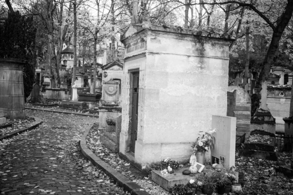 París Francia Noviembre 2019 Tumbas Criptas Cementerio Pere Lachaise — Foto de Stock