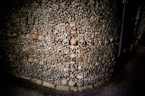 Skulls Bones Paris Catacombs France — Stock Photo, Image