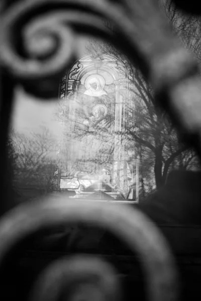 Paris França Novembro 2019 Sepulturas Criptas Cemitério Pere Lachaise — Fotografia de Stock