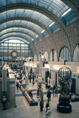 Muse d 'Orsay, Paris, Fransa 19.11.2019 Fransa' nın en güzel müzelerinden biri.